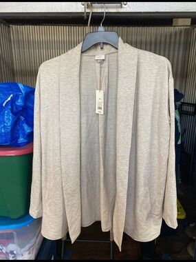 Target Women's Open-Front Cardigan in Light Taupe